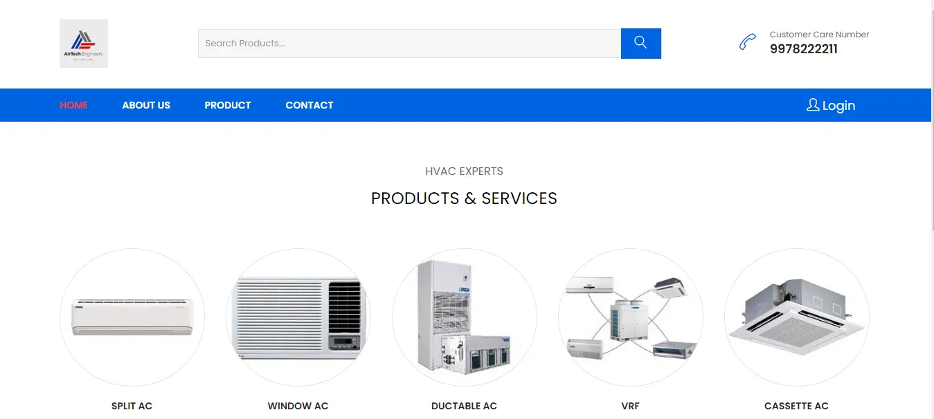 Customer Online Complain Management Website development With Backend Admin Panel