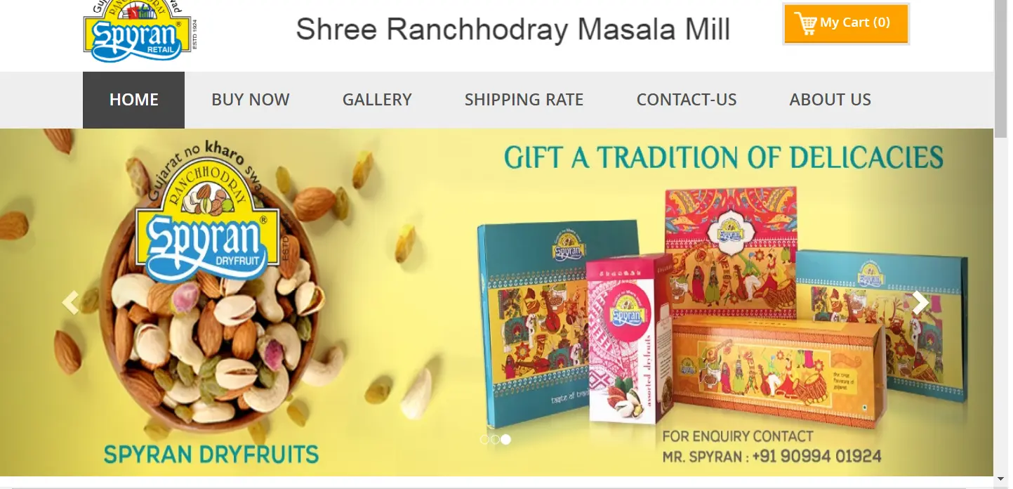 Website Development For Products Information Sharing