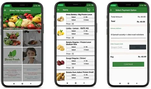 Online Milk and Other Product Order Application