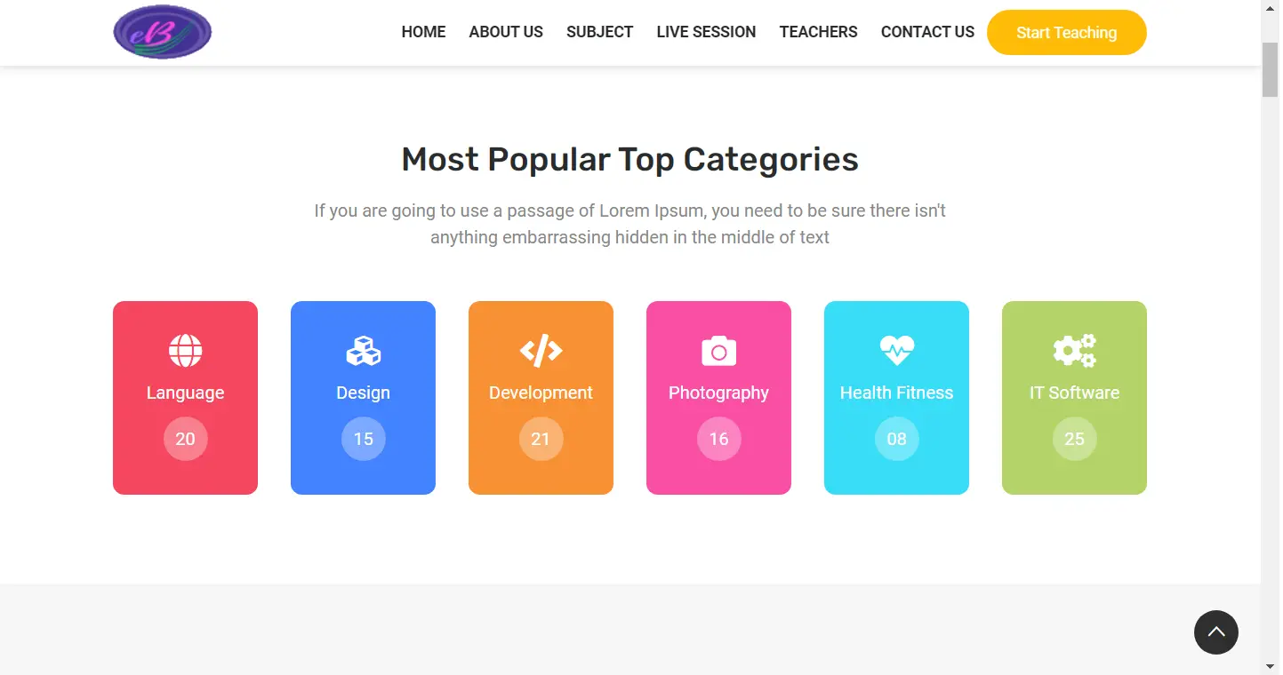 Educational Websites Development Company In India