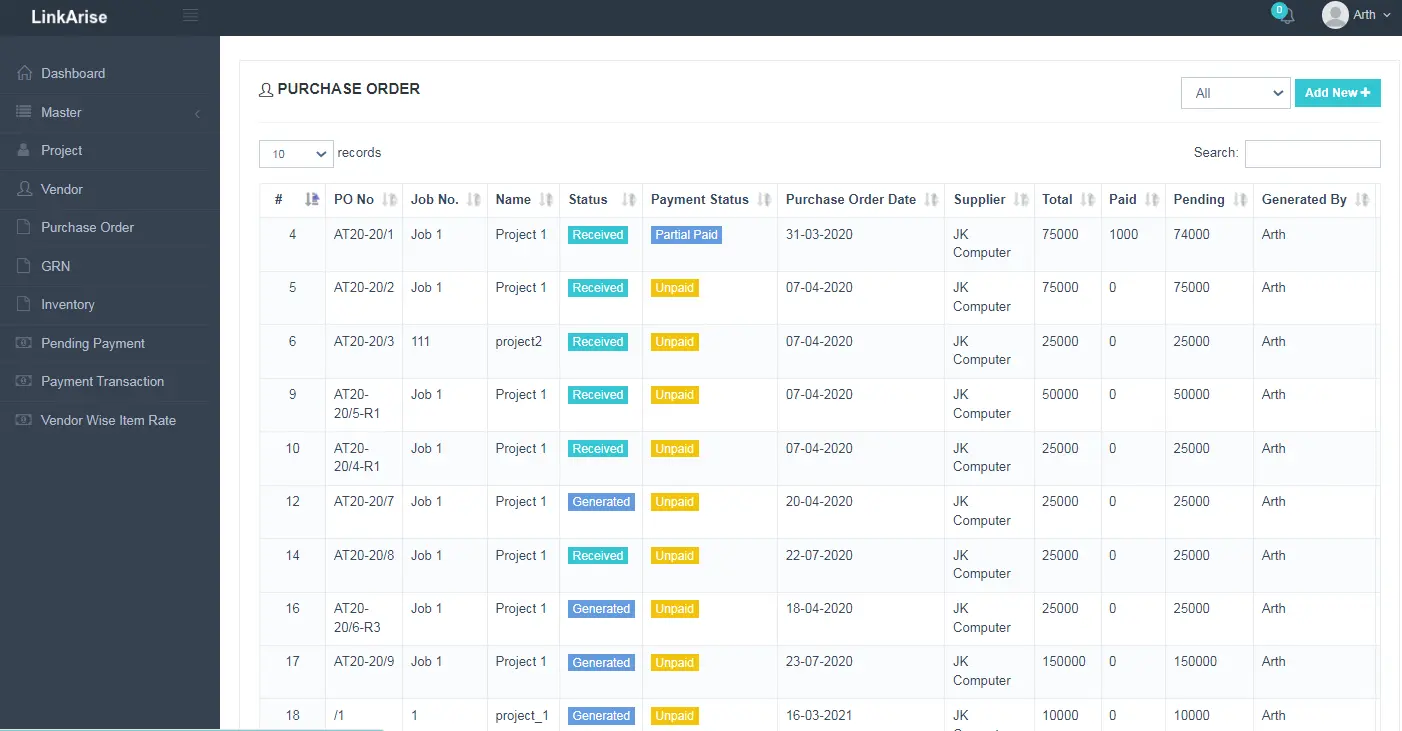 Purchase Order Management Software